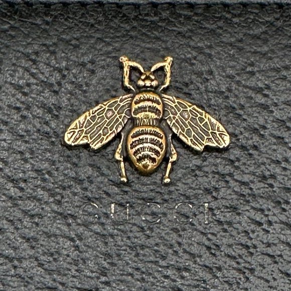 π₯GUCCI ANIMALIER LEATHER ZIP AROUND WALLET  π₯FULL INCLUSIONπ₯ - Picture 3 of 14